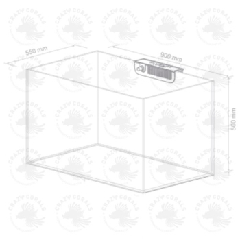 NYOS Opus G2 300 Ersatz Aquarium Glas